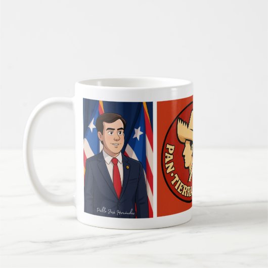 Taza de Pablo José Hernandez コーヒーマグカップ (左)