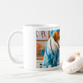 Taza de parejas de perros médicos por día del amor コーヒーマグカップ