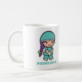Taza de podóloga コーヒーマグカップ (左)