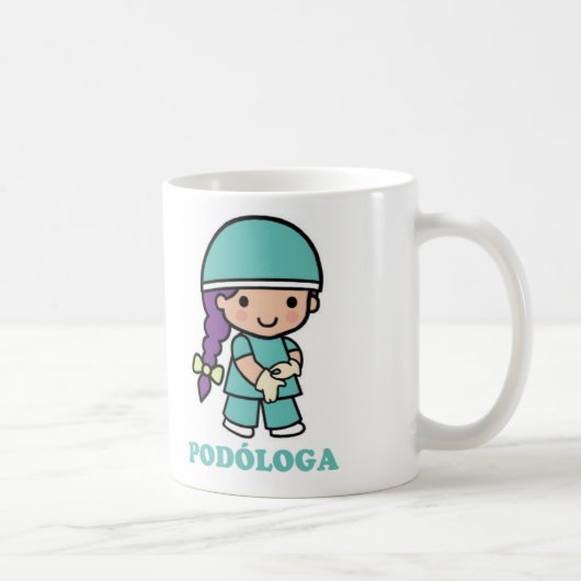 Taza de podóloga コーヒーマグカップ (右)