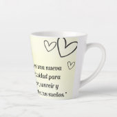 Taza de porcelana diseño de girasol y frace  カフェラテマグ (右)