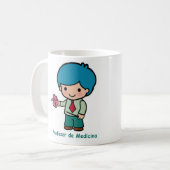 Taza de profesor de medicina o anatomía コーヒーマグカップ (正面左)
