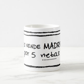 Taza de "Se vende madre por 5 netas" コーヒーマグカップ
