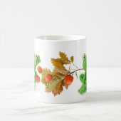 Taza de una rana muy verde de crochet コーヒーマグカップ (中央)