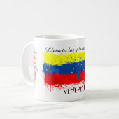 Taza de Venezuela コーヒーマグカップ (正面左)