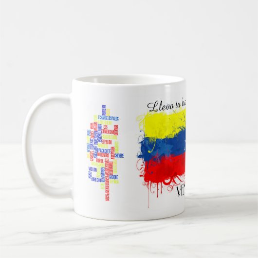 Taza de Venezuela コーヒーマグカップ (左)
