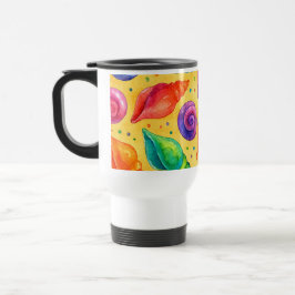 Taza de viaje caracolas de colores  トラベルマグ