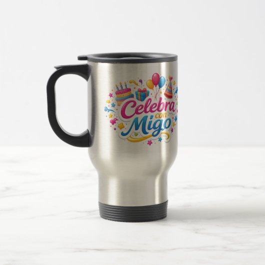 Taza de Viaje y de Regalo con Diseño “Celebra Conm トラベルマグ (左)