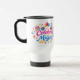 Taza de Viaje y de Regalo con Diseño “Celebra Conm トラベルマグ