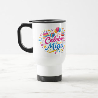 Taza de Viaje y de Regalo con Diseño “Celebra Conm トラベルマグ