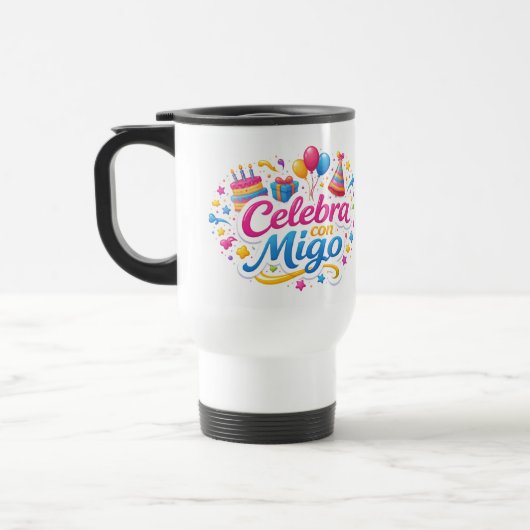 Taza de Viaje y de Regalo con Diseño “Celebra Conm トラベルマグ (左)
