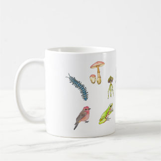 Taza de Vida Silvestre en Acuarela コーヒーマグカップ