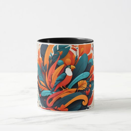 Taza Decorativa Arte Simbólico Equilibrio マグカップ (中央)