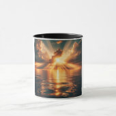 Taza decorativa, con amanecer radieante マグカップ (中央)