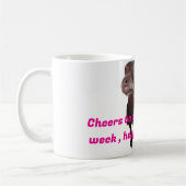 Taza desayuno con perrito divertido コーヒーマグカップ (左)