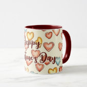 ✨ Taza Día de la Amistad  ¡Celebra con Estilo! 🎁❤ マグカップ (正面右)