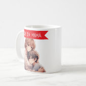 Taza día de la madre diseño anime コーヒーマグカップ (正面左)