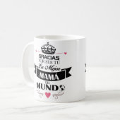 Taza Día de las Madres コーヒーマグカップ (正面左)