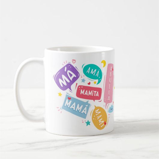 Taza Día de las Madres コーヒーマグカップ (左)