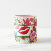 Taza Día de las Madres ツートーンマグカップ (中央)