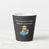 Taza diseñado para dormir カフェラテマグ (正面)