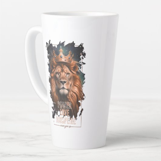 Taza Diseño de León カフェラテマグ (左アングル)