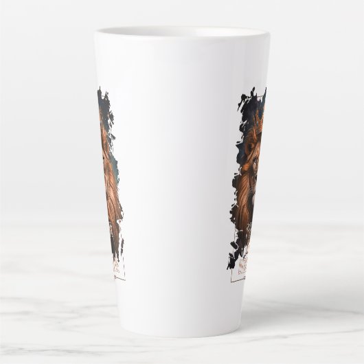 Taza Diseño de León カフェラテマグ (正面)