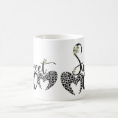Taza dulce mamá con corazón y flor コーヒーマグカップ (中央)