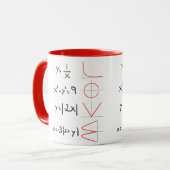 Taza ecuación love マグカップ (正面左)