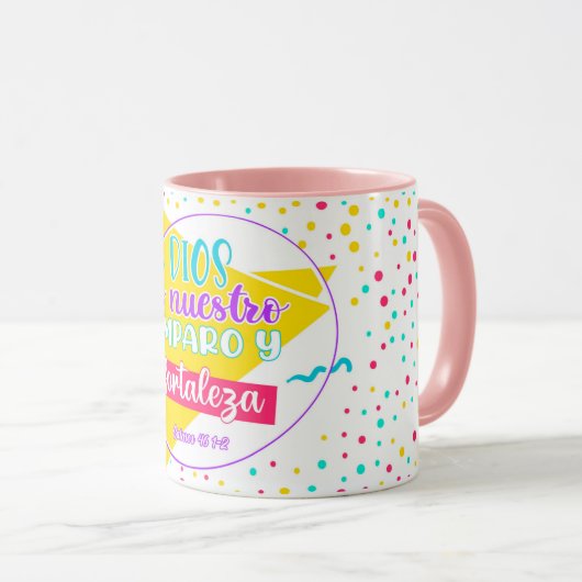 Taza en Colores Combinados マグカップ (正面右)
