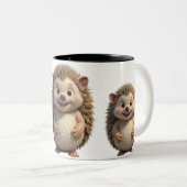 taza erizos divertida ツートーンマグカップ (正面右)