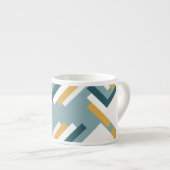 Taza Espresso diseño geométrico personalizado エスプレッソカップ (正面右)