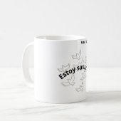 Taza Estoy Sanando Regalo Autocuidado コーヒーマグカップ (正面左)