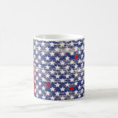 TAZA ESTRELLAS AZUL ROJO STARBUCKS BLUE RED WHITE コーヒーマグカップ (中央)
