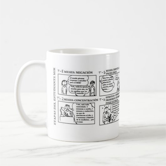 Taza etapas estudiante MIR コーヒーマグカップ (左)