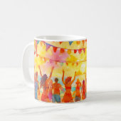 Taza fiesta en la playa コーヒーマグカップ (正面左)
