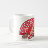 Taza flamenca de lunares rojos コーヒーマグカップ (正面左)