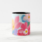 Taza floreada y chic ツートーンマグカップ (中央)