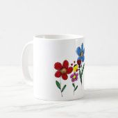 Taza flores. コーヒーマグカップ (正面左)