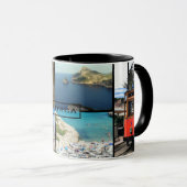 taza fotomontaje de Mallorca - Majorca en negro マグカップ (正面右)
