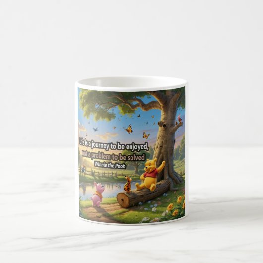 Taza Frase Infantil de Winnie the Pooh コーヒーマグカップ (中央)