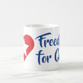 Taza Freedom for Cuba コーヒーマグカップ (中央)