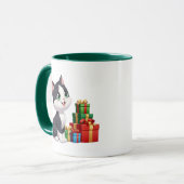 Taza gatito kawaii con regalos diseño adorable マグカップ (正面左)