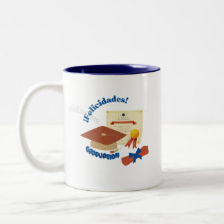 Taza Graduación El Recuerdo Perfecto de tu Logro ツートーンマグカップ