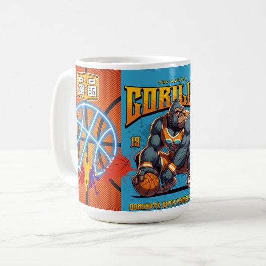 taza grande con diseño exclusivo コーヒーマグカップ (正面左)