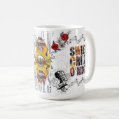 taza grande con diseño exclusivo Banda de rock コーヒーマグカップ (正面右)