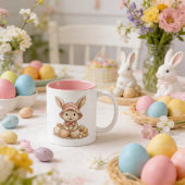 Taza Happy Easter para café ツートーンマグカップ