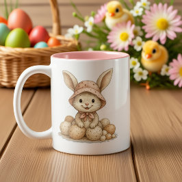 Taza Happy Easter para café ツートーンマグカップ