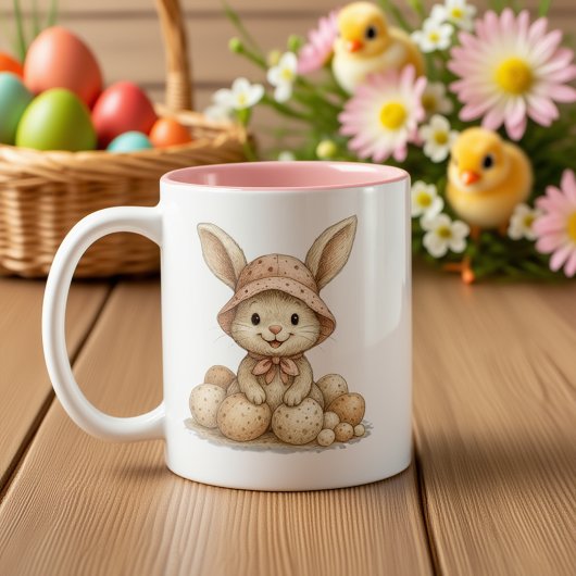 Taza Happy Easter para café ツートーンマグカップ