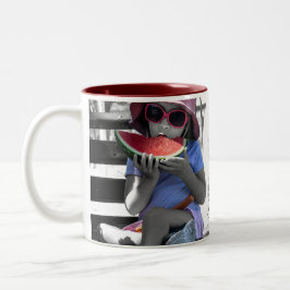 Taza happy summer ツートーンマグカップ